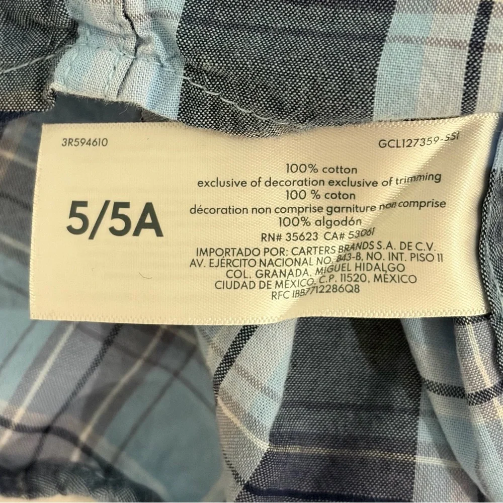 OshKosh Plaid Button Down Shirt